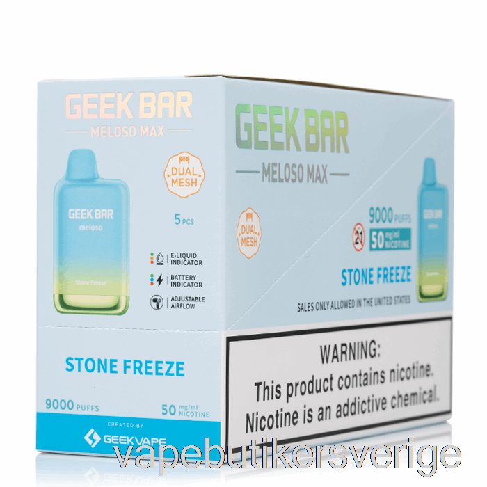 Vape Sverige [5-pack] Geek Bar Meloso Max 9000 Disponibel